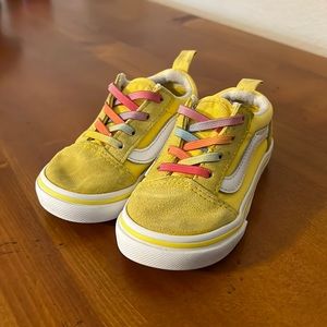 Toddler Yellow Old Skool Vans / Size 7